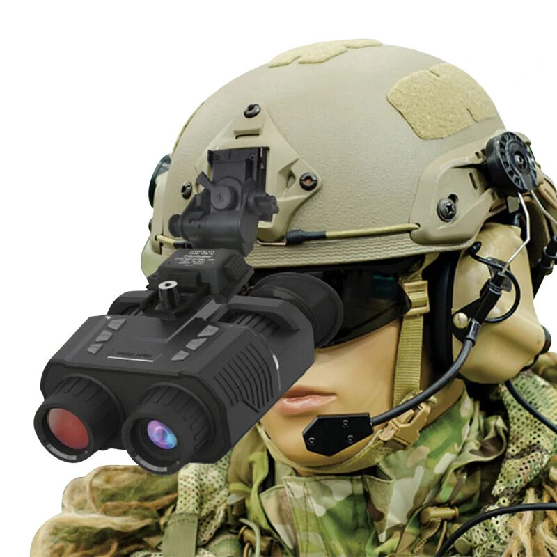 (image for) NV8000 3D Night Vision Binoculars Goggles Infrared Digital Head Mount Built-in Battery Rechargeable Camping Equipment